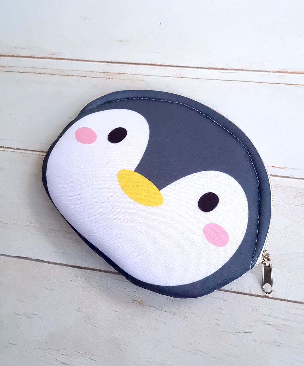 Monedero/Neceser Pingüino PACK X 3 UNIDADES