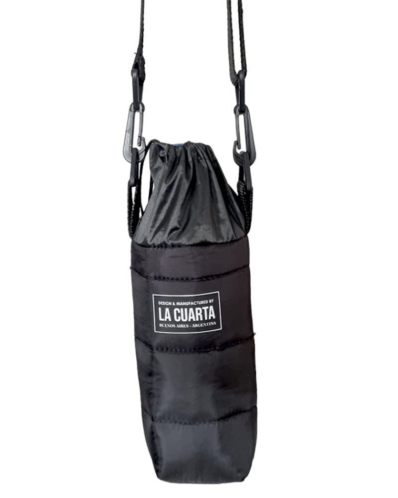 Porta Botella Puffer - Negro