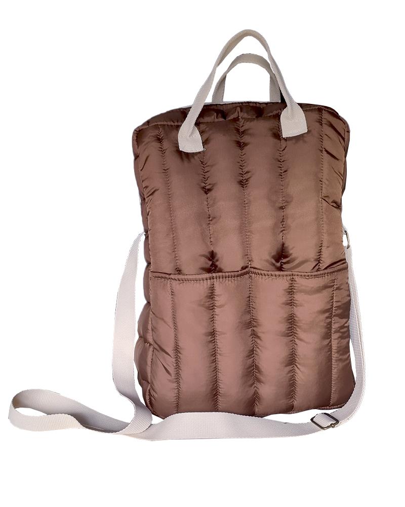 BOLSO MATERO PUFFER CUBÉ CHOCOLATE- NEW! FALL WINTER 2025