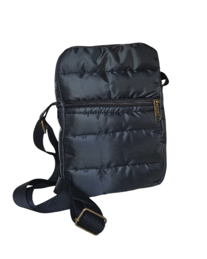 BANDOLERA PUFFER NEGRA