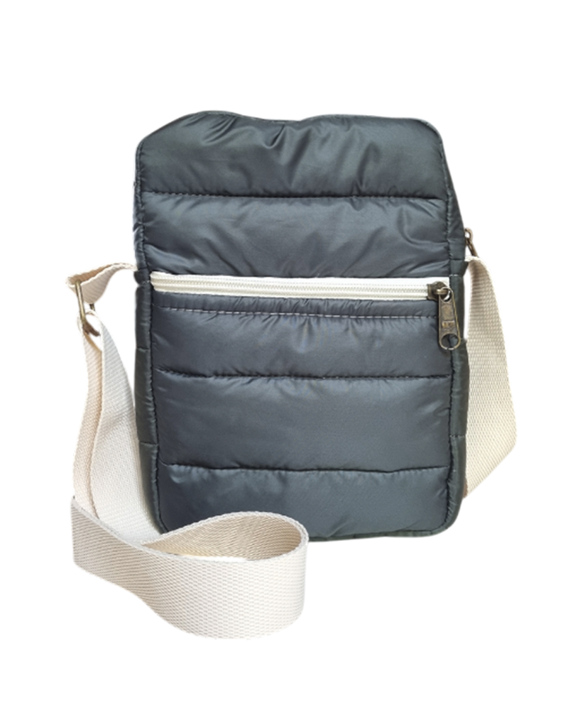 BANDOLERA PUFFER VERDE MILITAR