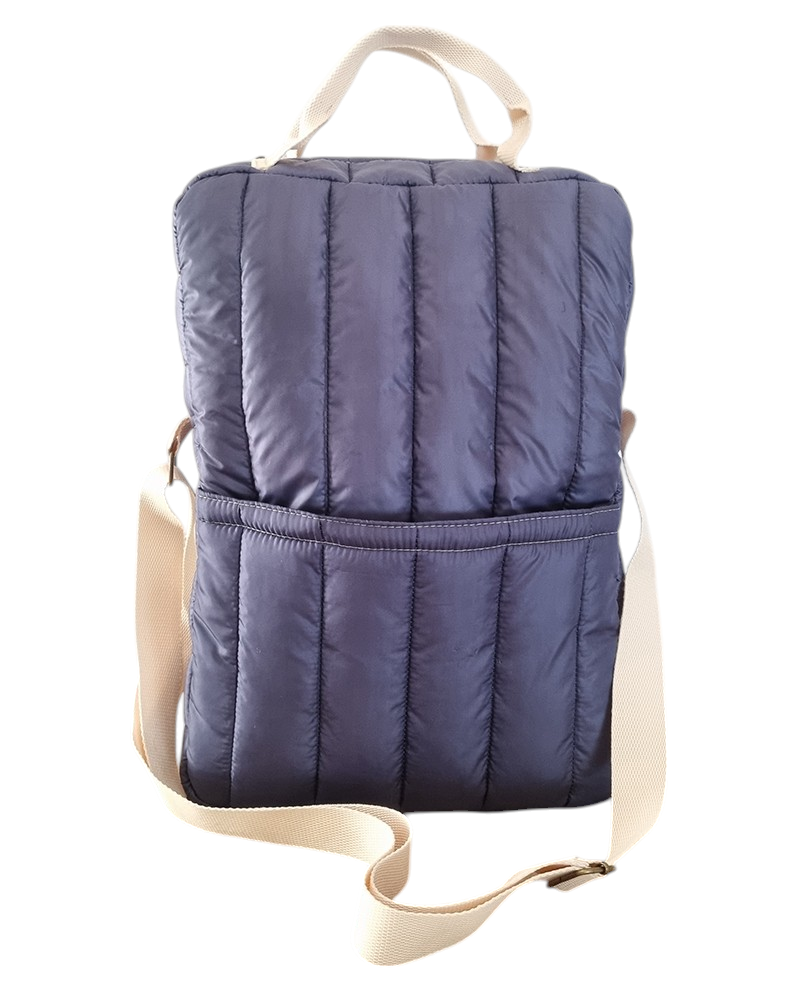 BOLSO MATERO PUFFER CUBÉ AZÚL- NEW! FALL WINTER 2025