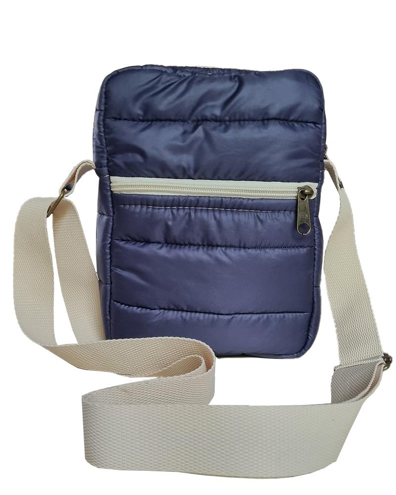 BANDOLERA PUFFER AZUL